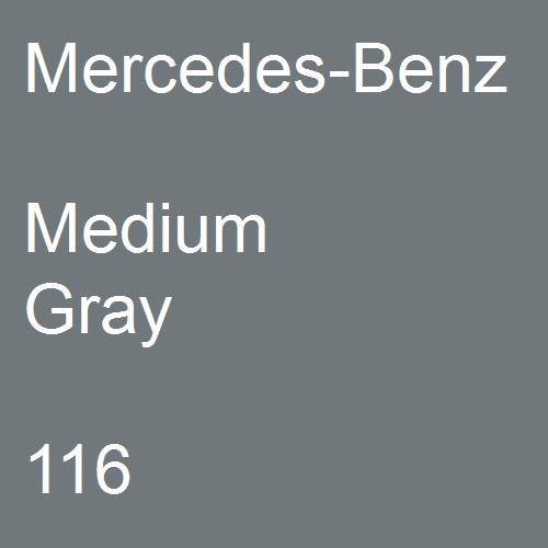 Mercedes-Benz, Medium Gray, 116.